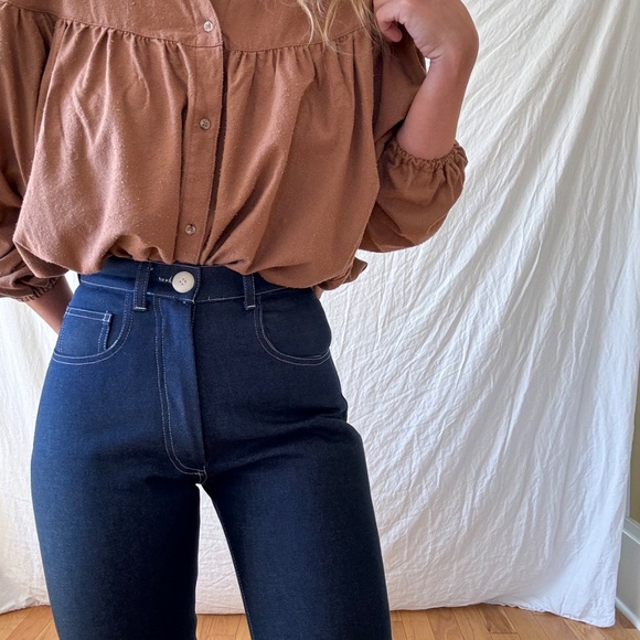 Alma Sax Sadie jeans in medium indigo - Picture 3 of 5